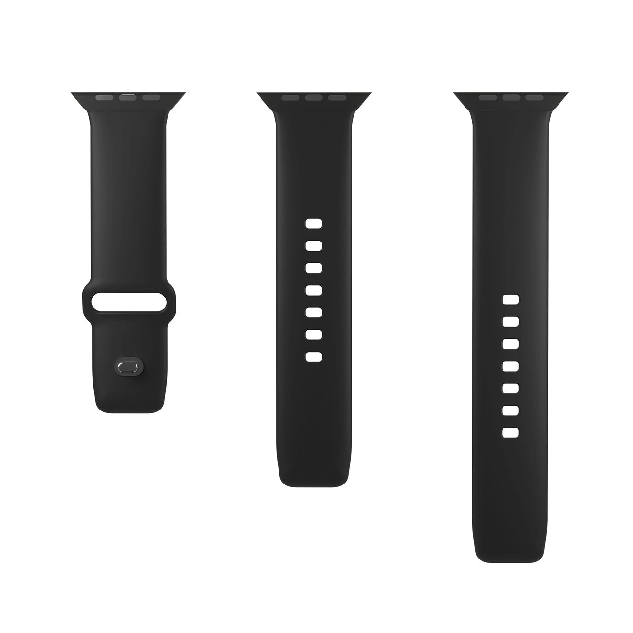 Puro Icon Silicone Strap for Apple Watch 38 / 40 / 41 mm - Black (2 pcs.)_4