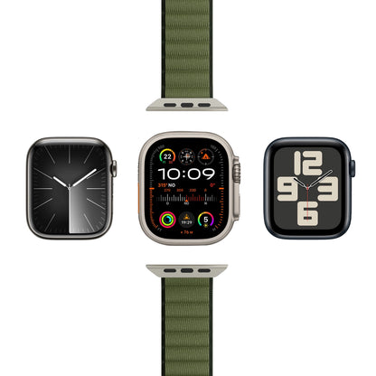 Puro Extreme Nylon Strap for Apple Watch 42 / 44 / 45 / 49 mm - Dark Green_1