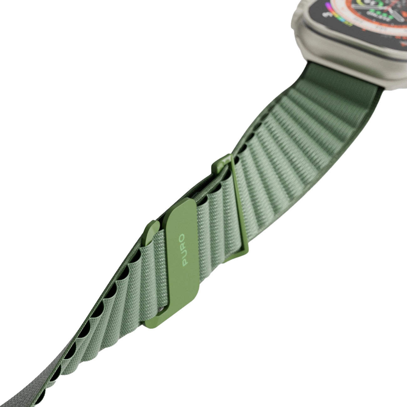 Puro Extreme Nylon Strap for Apple Watch 42 / 44 / 45 / 49 mm - Dark Green_3