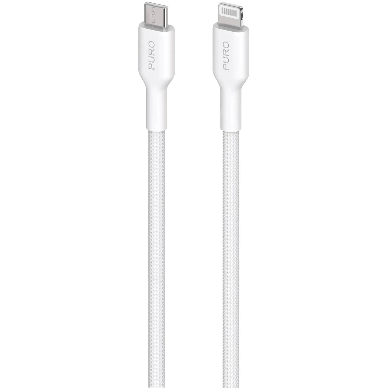 Puro Fabrik USB-C - Lightning Cable with MFI 1.2m - White_0