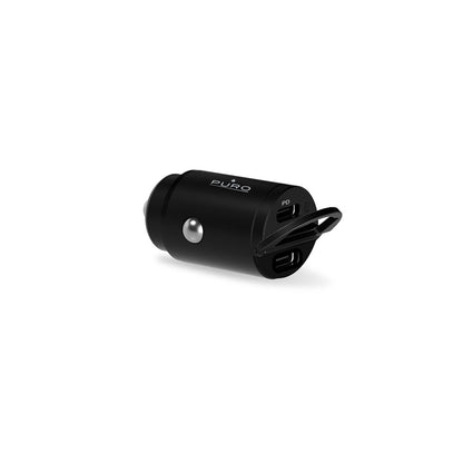Puro Mini 30W Power Delivery 2 x USB-C Car Charger - Black_1