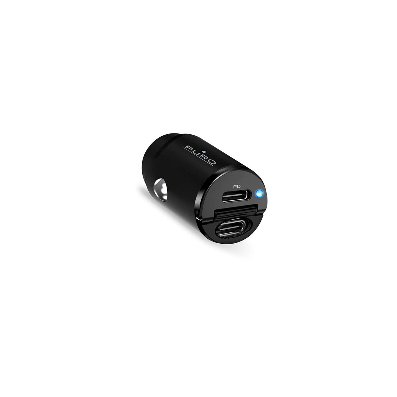 Puro Mini 30W Power Delivery 2 x USB-C Car Charger - Black_2