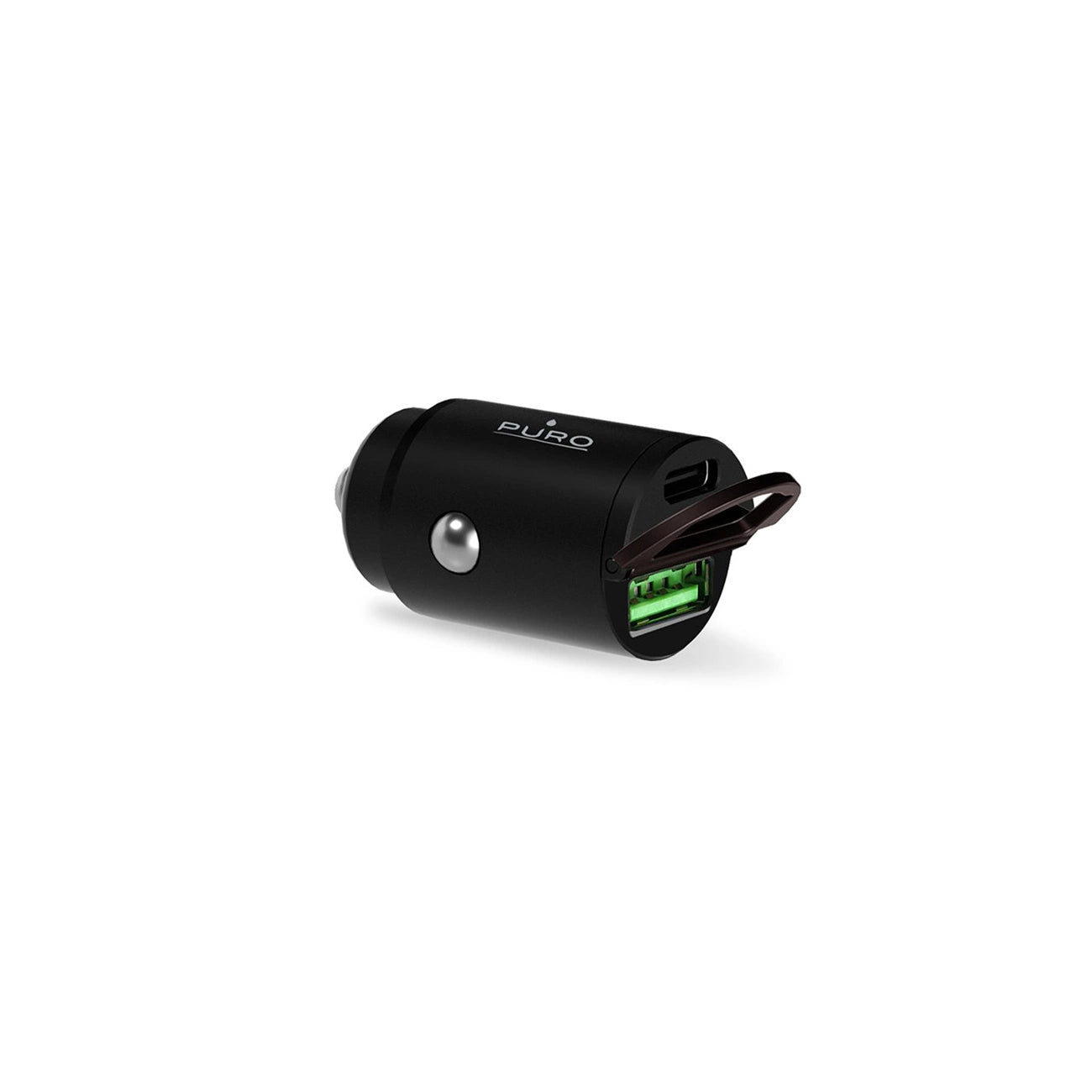 Puro Mini 30W Power Delivery USB-C USB-A Car Charger - Black_2