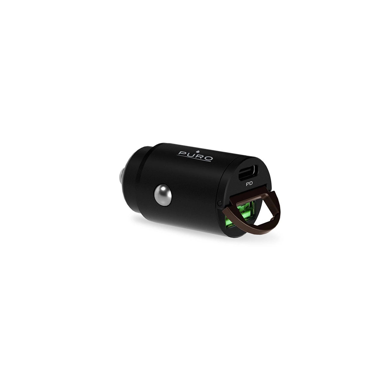 Puro Mini 30W Power Delivery USB-C USB-A Car Charger - Black_3