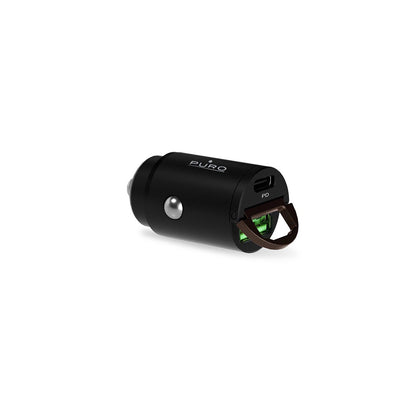 Puro Mini 30W Power Delivery USB-C USB-A Car Charger - Black_3