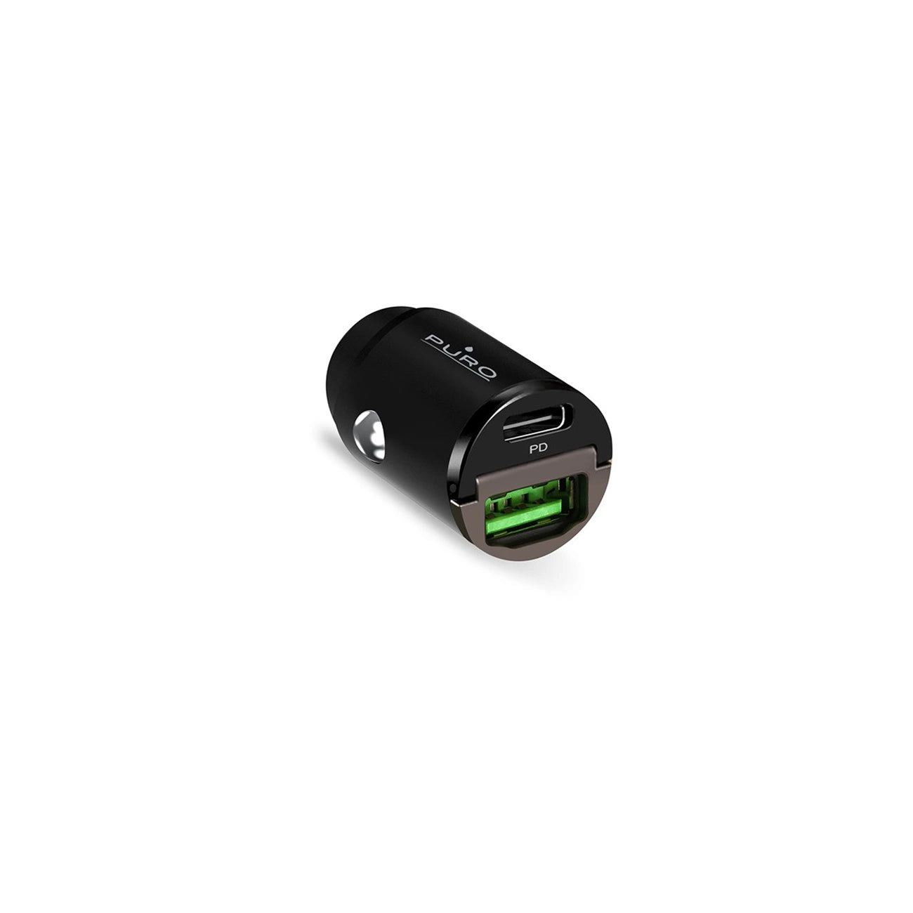 Puro Mini 30W Power Delivery USB-C USB-A Car Charger - Black_4