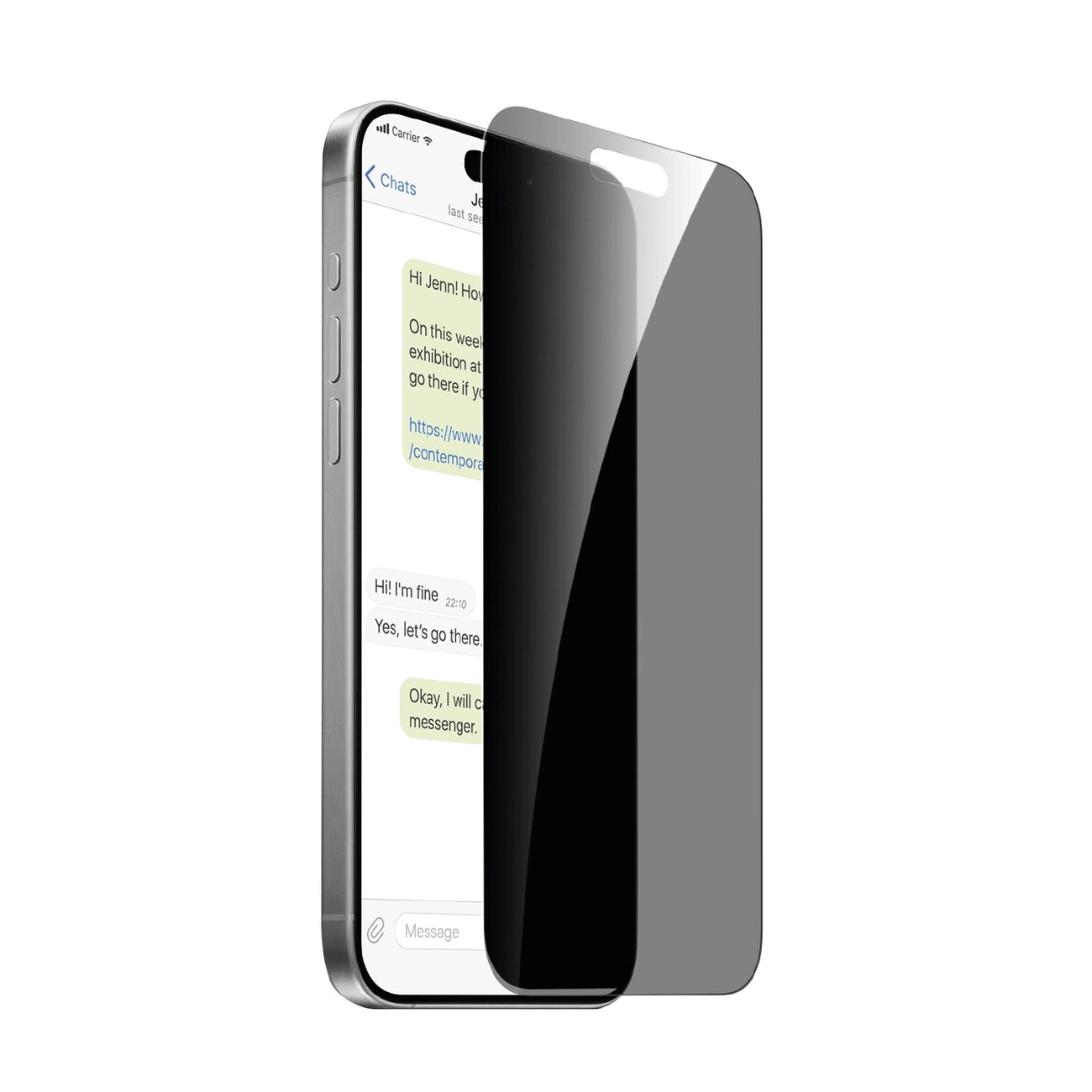 Puro Privacy Tempered Glass for iPhone 16 Pro Max / iPhone 15 Pro Max_0