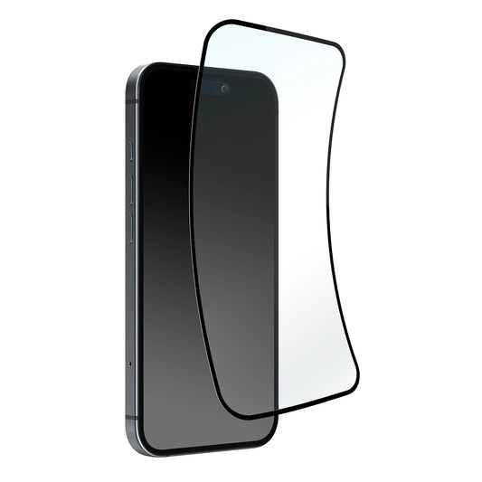 Puro Flexible Glass D3O Hybrid Glass with Black Frame for iPhone 16 Pro Max_0