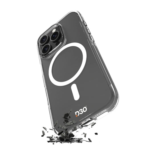 Puro Impact Clear D3O MagSafe Silicone Case for iPhone 16 Pro - Transparent_0