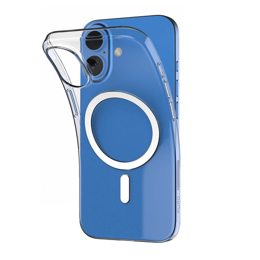 Puro 03 Mag MagSafe Silicone Case for iPhone 16 Plus - Transparent_0