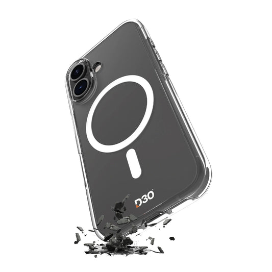 Puro Impact Clear D3O MagSafe Silicone Case for iPhone 16 - Transparent_0