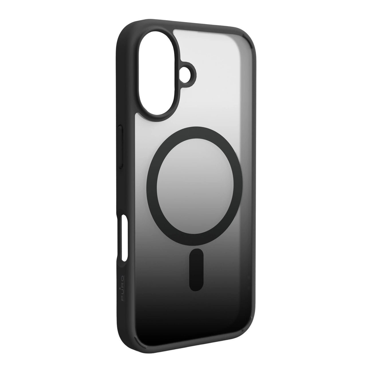 Puro Gradient MagSafe Silicone Case for iPhone 16 - Black_0