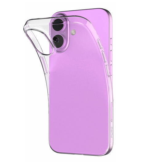 Puro 03 Nude Silicone Case for iPhone 16 - Transparent_0