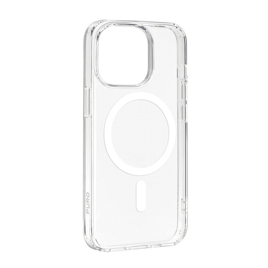 Puro Lite Mag MagSafe Silicone Case for iPhone 15 Pro Max - Transparent_0