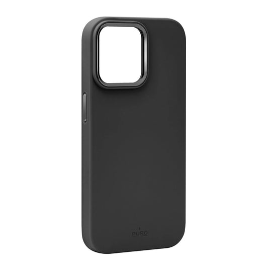 Puro Icon Mag Pro MagSafe Silicone Case for iPhone 15 Pro Max - Black_0