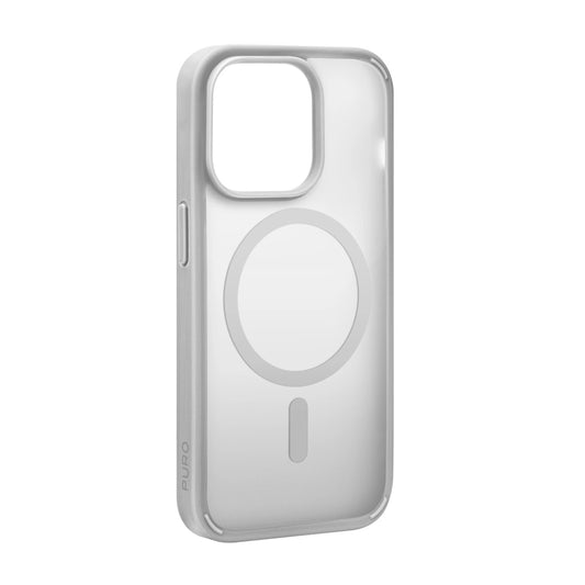 Puro Gradient MagSafe Silicone Case for iPhone 15 Pro Max - Silver_0