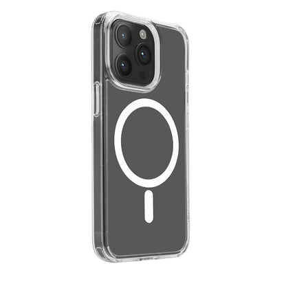 Puro Cover in PC+TPU+TPE with integrated magnets "LITE MAG PRO" for iPhone 15 Pro, white color_2