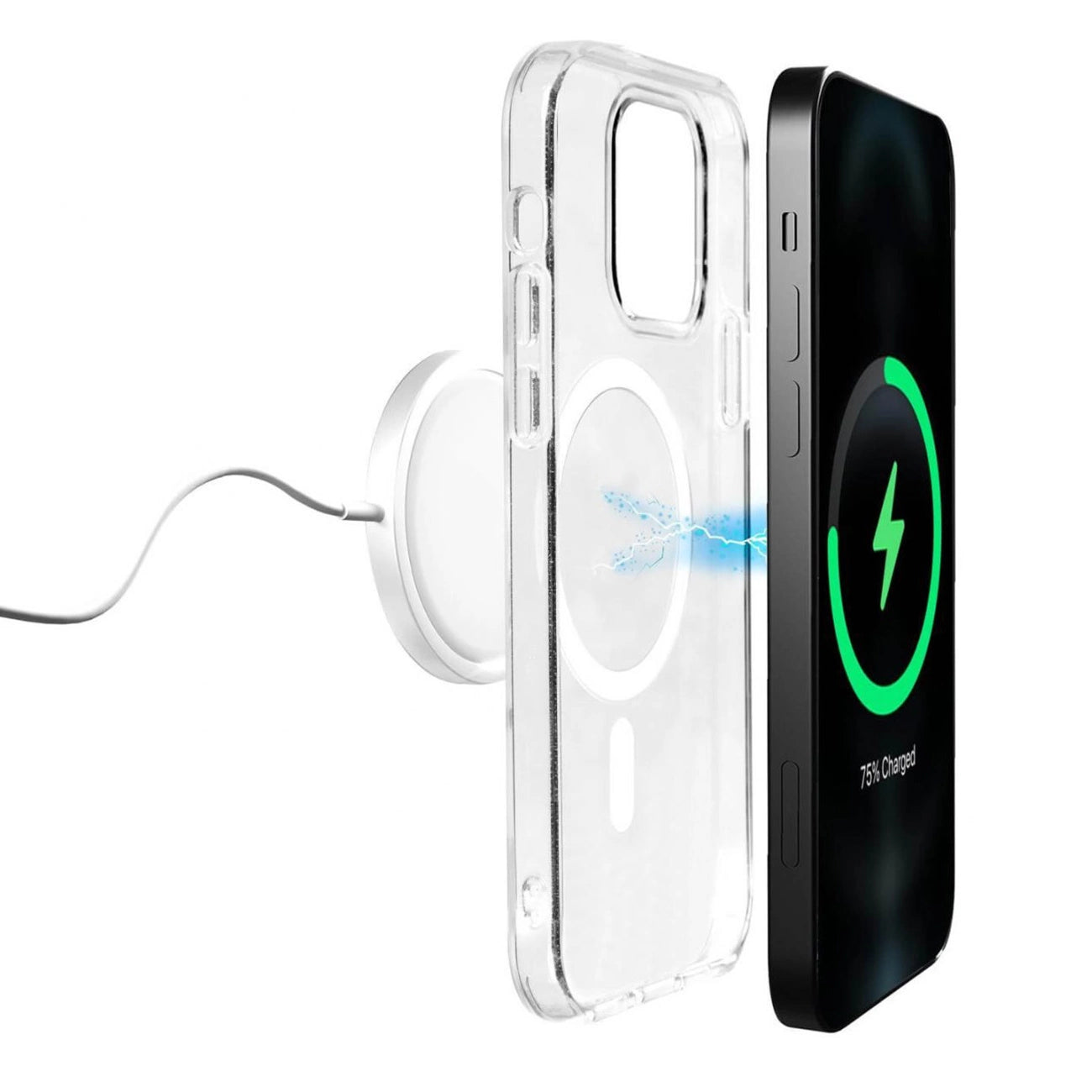 Puro Lite Mag MagSafe Silicone Case for iPhone 14 Pro - Transparent_2