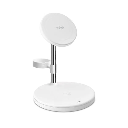 Puro Mag Station 3 in 1 Inductive Charger with Stand - White_1