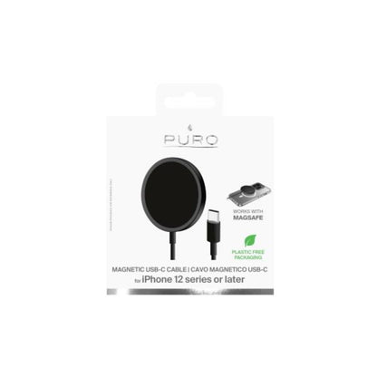 Puro Magnetico Inductive Charger with MagSafe 1m - Black_1