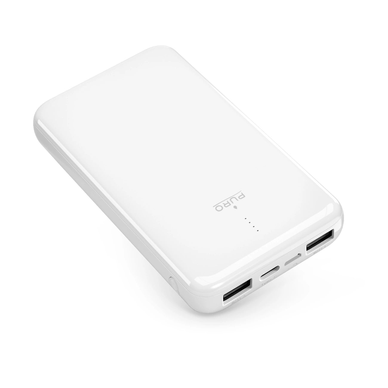 Powerbank Puro White 10000mAh 12W 2xUSB-A + USB-C - white_1