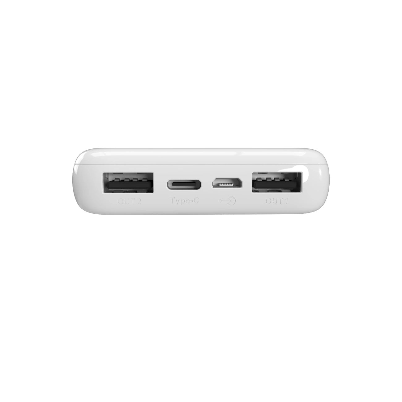 Powerbank Puro White 10000mAh 12W 2xUSB-A + USB-C - white_2
