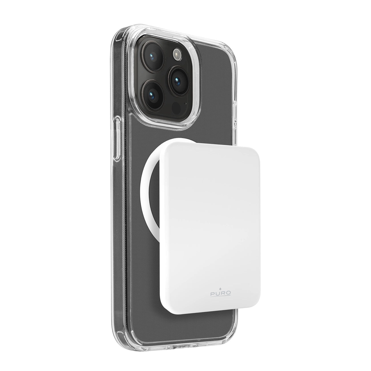 Puro Slim Power Mag 4200mAh Power Bank with MagSafe USB-C - White_0