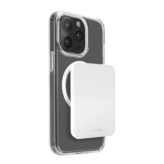 Puro Slim Power Mag 4200mAh Power Bank with MagSafe USB-C - White_0