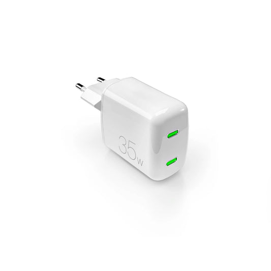 Puro MiniPro 35W GaN 2xUSB-C Wall Charger - White_0