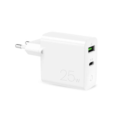 Puro 25W Power Delivery USB-A USB-C Wall Charger - White_0