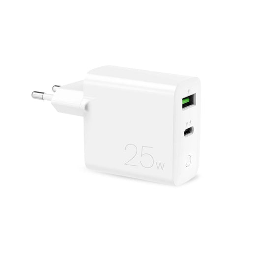 Puro 25W Power Delivery USB-A USB-C Wall Charger - White_0
