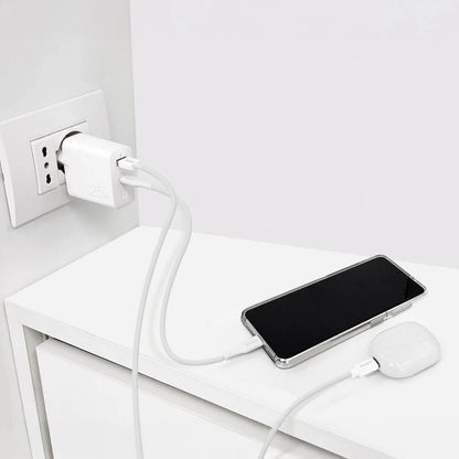 Puro 25W Power Delivery USB-A USB-C Wall Charger - White_1