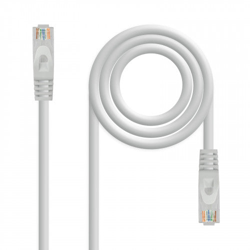Nanocable Cable de red latiguillo RJ45 LSZH Cat.6A UTP AWG24, Gris, 0.5 m_0