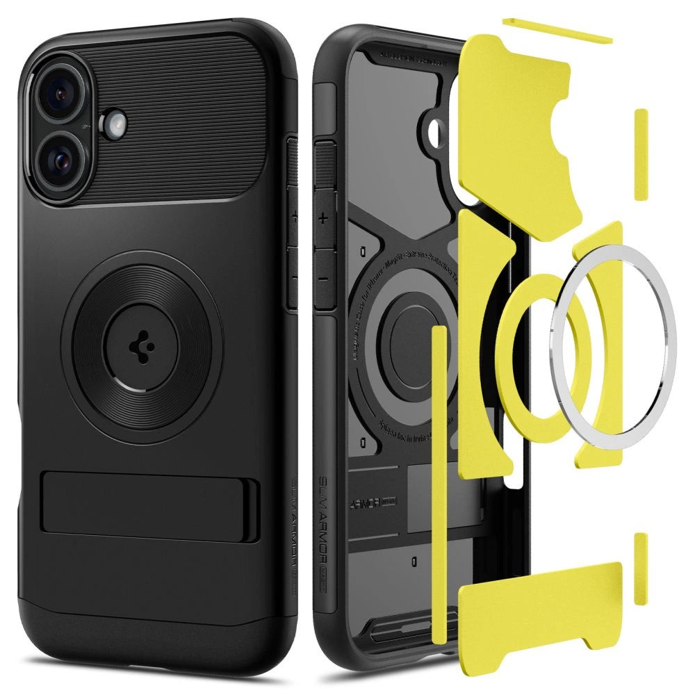 Spigen Slim Armor MagSafe iPhone 16 Case - Black_0