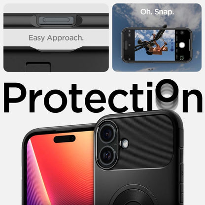 Spigen Slim Armor MagSafe iPhone 16 Case - Black_9