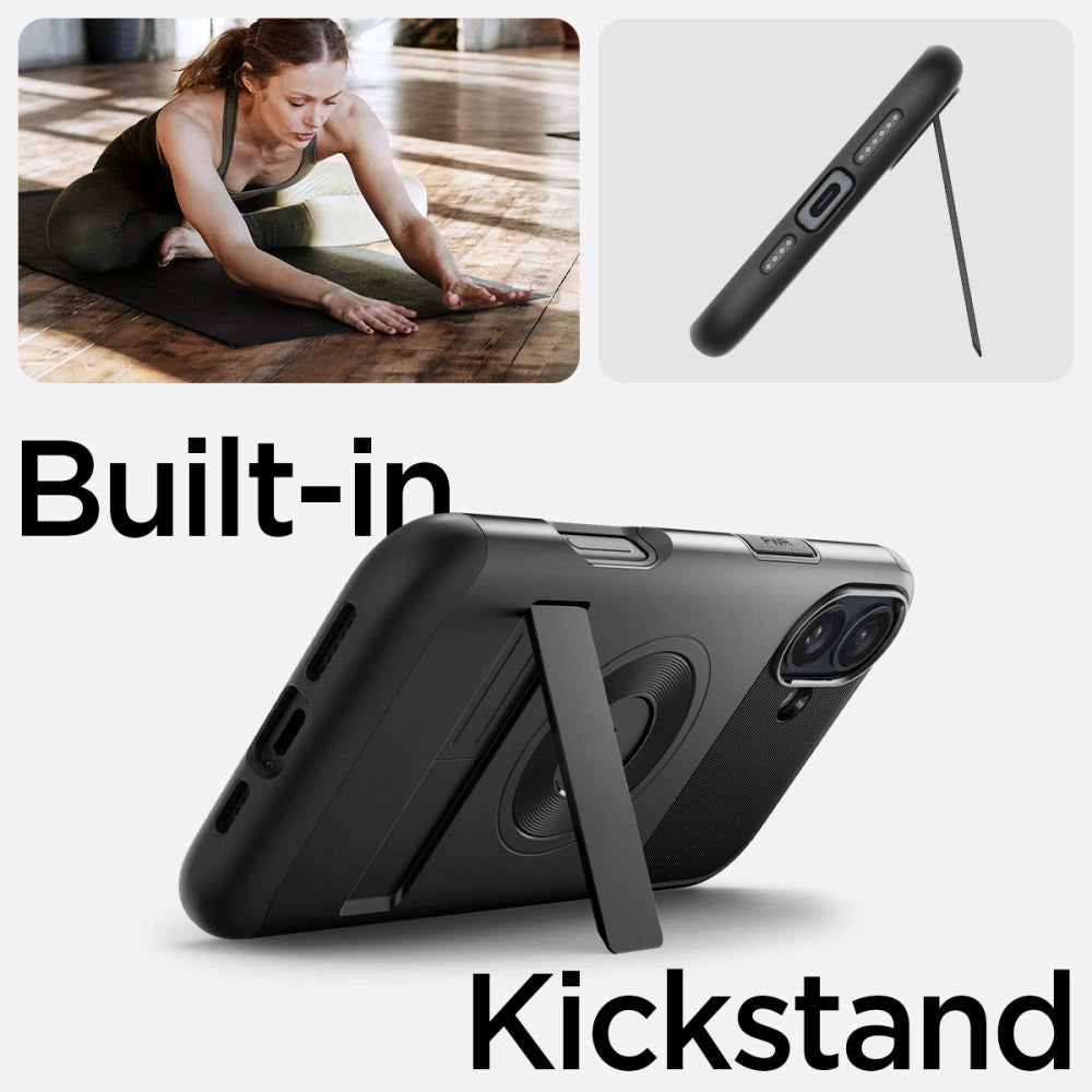 Spigen Slim Armor MagSafe iPhone 16 Case - Black_7