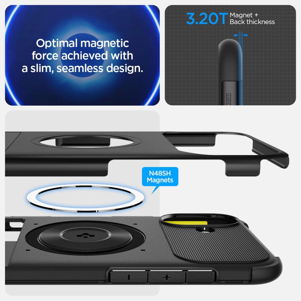 Spigen Slim Armor MagSafe iPhone 16 Case - Black_8