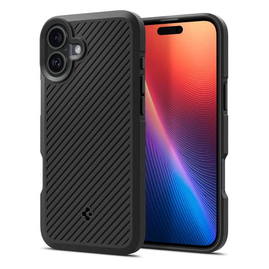 Spigen Core Armor iPhone 16 Case - Matte Black_0