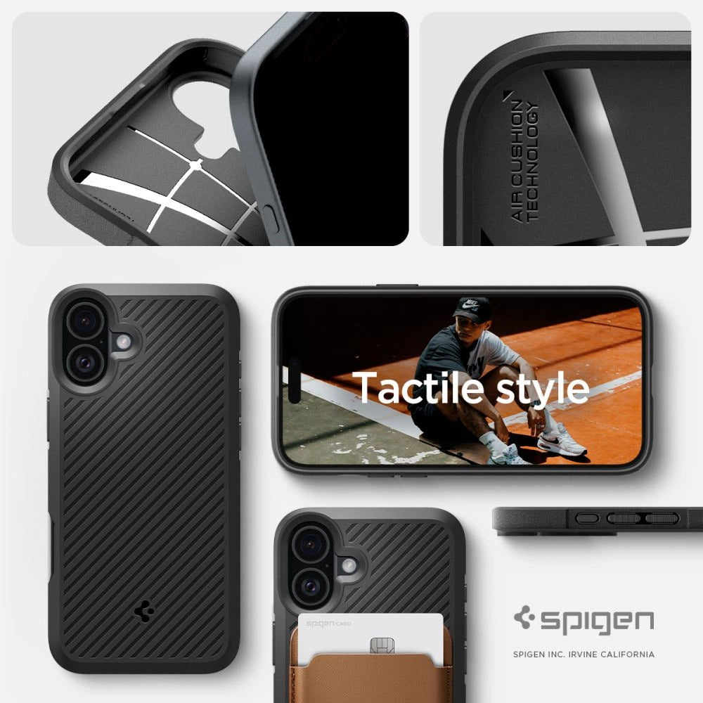Spigen Core Armor iPhone 16 Case - Matte Black_10