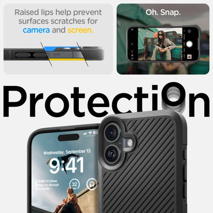 Spigen Core Armor iPhone 16 Case - Matte Black_8