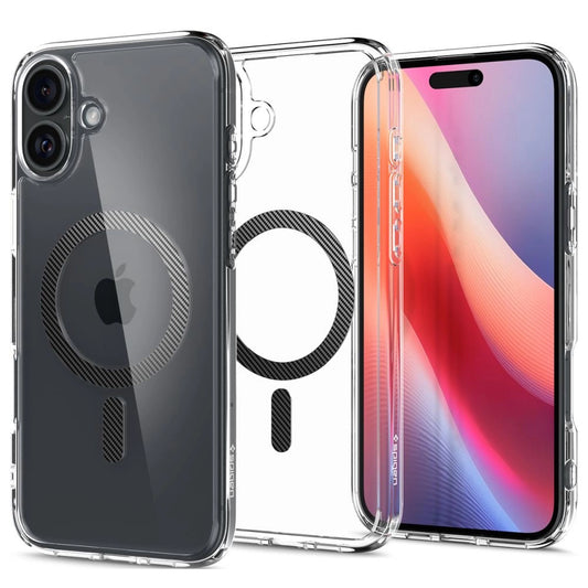 Spigen Ultra Hybrid MagSafe Carbon Fiber for iPhone 16 - Dark Gray_0