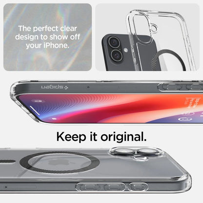 Spigen Ultra Hybrid MagSafe Carbon Fiber for iPhone 16 - Dark Gray_5