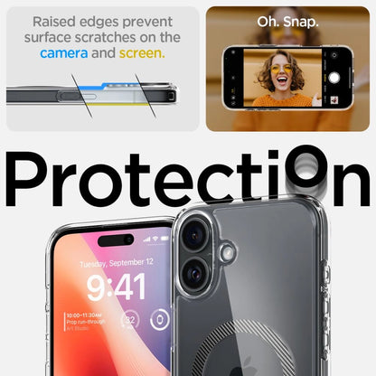 Spigen Ultra Hybrid MagSafe Carbon Fiber for iPhone 16 - Dark Gray_7