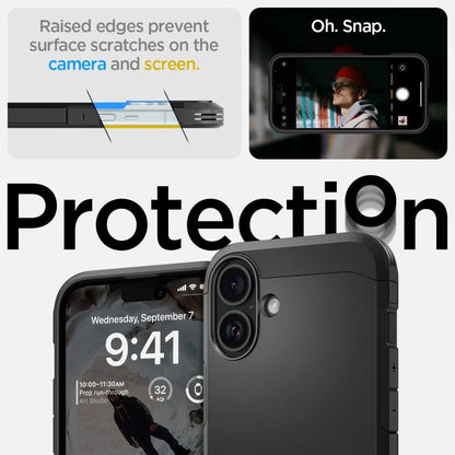 Spigen Tough Armor MagSafe case with stand for iPhone 16 - black_12