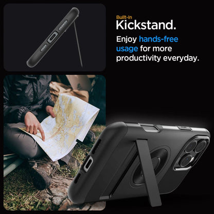 Spigen Slim Armor MagSafe iPhone 16 Pro Case - Black_9