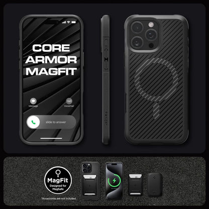 Spigen Core Armor Mag Case with MagSafe for iPhone 16 Pro - Matte Black_10