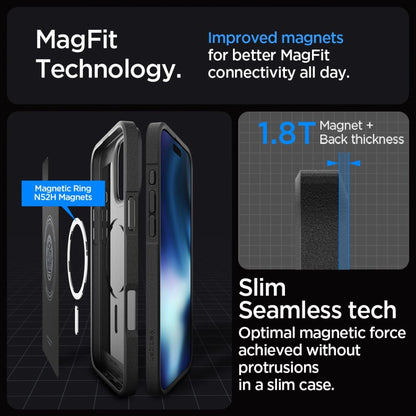 Spigen Core Armor Mag Case with MagSafe for iPhone 16 Pro - Matte Black_8