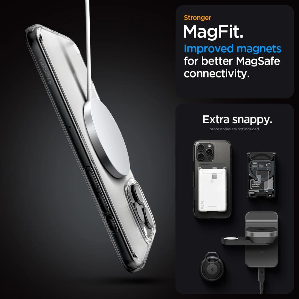 Spigen Ultra Hybrid Mag Case with MagSafe for iPhone 16 Pro - Clear_6
