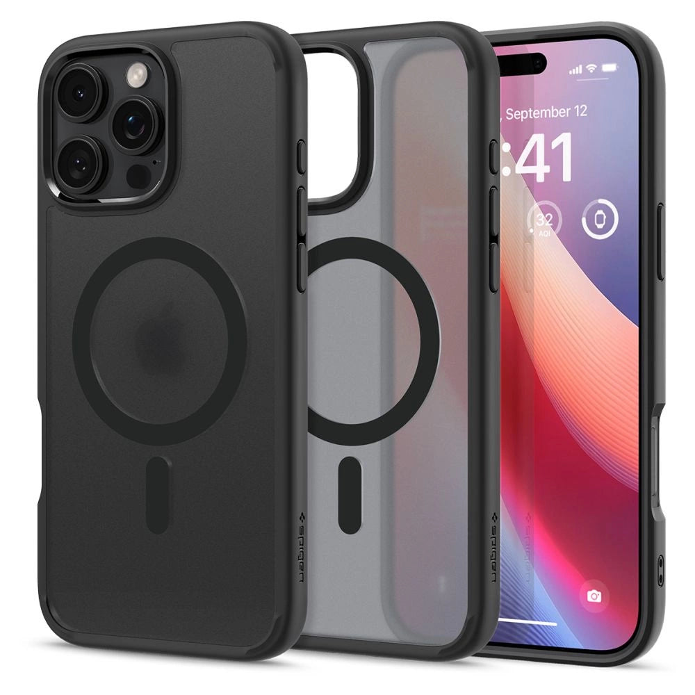 Spigen Ultra Hybrid Mag Case with MagSafe for iPhone 16 Pro - Black_0