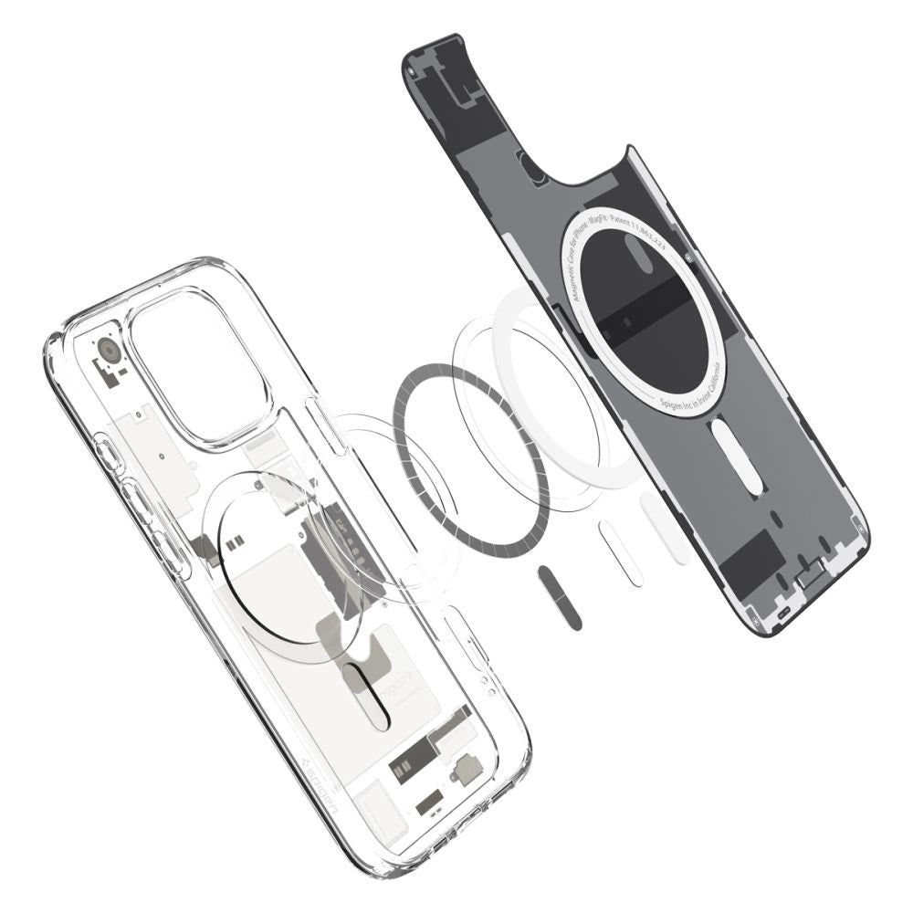 Spigen Ultra Hybrid Mag Zero One case with MagSafe for iPhone 16 Pro - titanium_3
